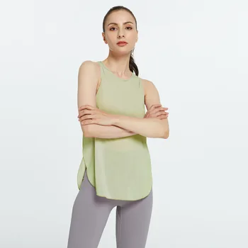 Düz Renk Gevşek yoga yeleği Bluz Kazak Çabuk kuruyan Spor Koşu Bluz Bayanlar Spor Gömlek Egzersiz Kadınlar için Tops