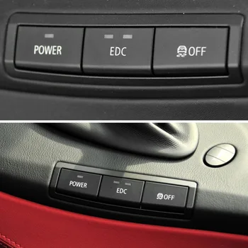 Düğme Kapağı Konsol Anahtarı Benzersiz Parçalar Güç EDC DSC Merkezi Taşınabilir Araba Süsler BMW E90 E92 E93 M3 2005-2012