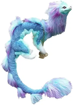 Ejderha peluş oyuncak, 19 İnç Son Ejderha Doldurulmuş Hayvan Oyuncak, Doldurulmuş Hayvan Oyuncak Hediye, Sevimli Peluş Mavi Ejderha El Yapımı Dekor