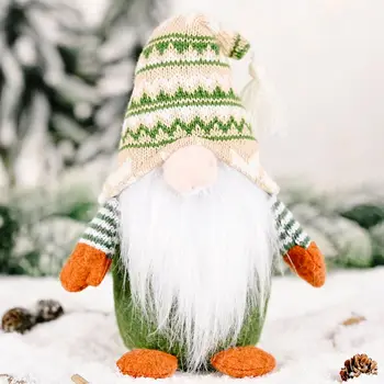 El yapımı Noel Elf Dekorasyon Ayakta İsveç Gnome Tomte Oyuncak Bebek Süsleri Teşekkürler Veren Gün Noel Hediyeleri Çocuklar Bebek Hediye