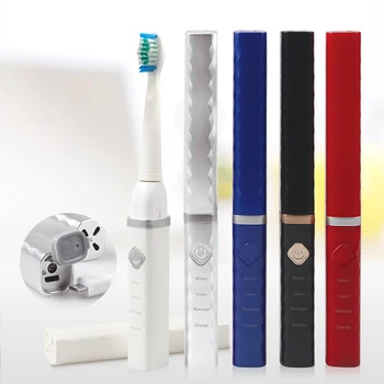 Elektrikli Diş Fırçası Yükseltilmiş USB Şarj Edilebilir Yetişkin Sonic Diş Fırçası Su Geçirmez 2 Fırça Kafası Beyazlatma Sağlıklı Hediye