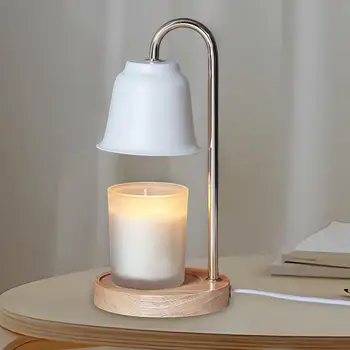 Elektrikli mum ısıtıcı masa lambası balmumu erime ışık başucu dekor yatak odası çalışma odası otel için