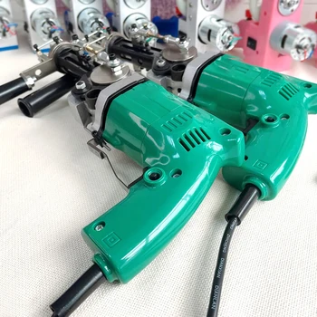 Elektrikli tafting tabancası 2-in-1 halı örgü akın makinesi kesme kazık ve bobin kazık elektrikli halı tafting tabancası