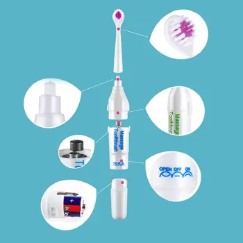 Elektrikli Ultrasonik Masaj Diş Fırçası Su Geçirmez Oral Ürün Yumuşak Fırçalama Beyazlatma Diş Fırçaları Çocuk Yetişkin Aile İçin