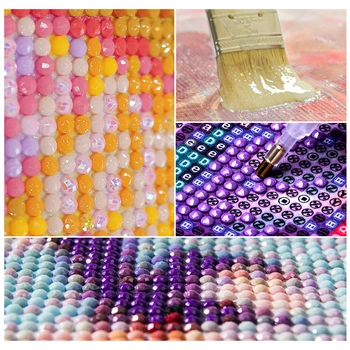 Elmas Boyama 50 Renkler DIY Bakire Din Taklidi 5D Nakış Çapraz Dikiş Mozaik Ev Dekor El Sanatları El Yapımı Kitleri