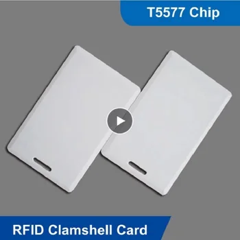 EM4305 T5577 Boş Kart RFID çip Kartları 125 Khz Kopya Yazılabilir Yeniden Yazılabilir Yeniden Yazma Çift 125 kHz RFID T5577 Yazılabilir Kalın
