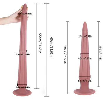 En son 60cm uzun anal plug vibratör yetişkin seks oyuncak derin dehliz büyük popo fiş anal dilatör prostat G-spot stimülatörü masturbati