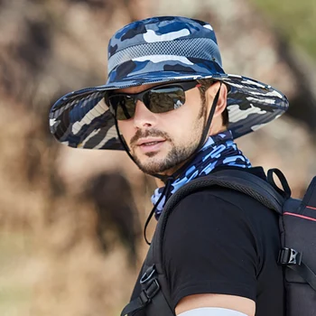 Erkek Açık Yaz Moda güneş şapkası UV Koruma Hafif Seyahat Dağcılık Hızlı Kuru balıkçı şapkası
