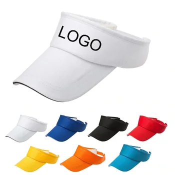 Erkek Kadın güneşlikli kep Yaz Açık Özel Baskı Logo Metin Takım REKLAM Şapka Unisex Pamuk Ayarlanabilir Güneşlik Şapka Vizör Gorras
