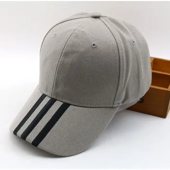 Erkek Kadın Yaz Pamuk Unisex beyzbol şapkası ayarlanabilir Çizgili ağız baba şapka hip-hop şapka açık eğlence spor snapback şapka