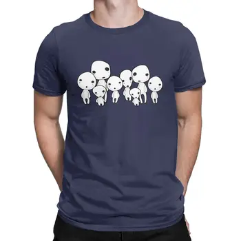 Erkekler Kodama Ruhu Orman Prenses Mononoke Hime T Shirt Pamuklu giysiler Yenilik Kısa Kollu Tee Gömlek Hediye Fikri T-Shirt