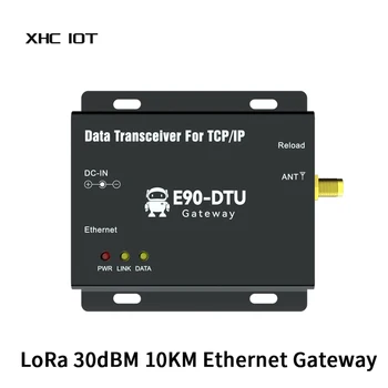 Ethernet Ağ Geçidi LoRa 915 MHz XHCIOT E90-DTU(900SL30-ETH) - V2. 0 30dBm 10 km MQTT TCP UDP DC 8 V~28 V RSSI SMA-K Alıcı Modem