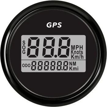Evrensel Garantili 52mm Dijital GPS Kilometre Ölçer Araba Motosiklet Tekne Yat Kırmızı Aydınlatmalı 12V 24V