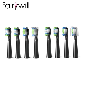 Fairywill Kaliteli Sonic E11 İçin Uygun D7S Elektrikli Diş Fırçası Yedek Kafaları 4/8 Kafaları Kafa Diş Fırçası