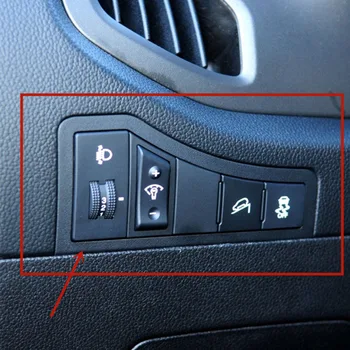 Far Ayar Düğmesi Anahtarı Metal ayar kapağı Kia Sportage R için 3 MK3 III 2011 2012 2013 Araba tasarım İç Aksesuarları