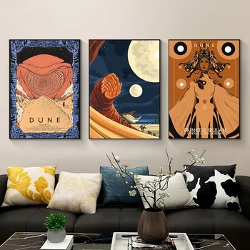 Film Dune Posteri duvar sanatı tuval yağlıboya Sıcak Film HD Resim Sanat Baskı Kahve Evi Bar Oturma Odası Ev Dekor Cuadros