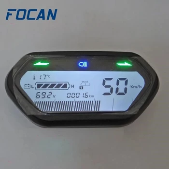 FOCAN Evrensel elektrikli Motosiklet Dijital LCD Kilometre Sayacı Kilometre Takometre 48V 60V 72V