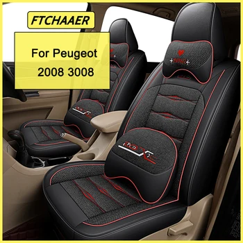 FTCHAAER Araba klozet kapağı Peugeot 2008 3008 İçin Oto Aksesuarları İç (1 koltuk)