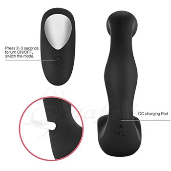 G Spot Vibratör Anal Butt Plug Erkekler ve Kadınlar İçin Silikon prostat masajı Anüs Stimülasyon Titreşimli yapay penis cinsel oyuncak yetişkin