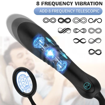 Gecikmeli Boşalma Penis Halkası prostat masaj aleti Teleskopik Yapay Penis Vibratör Yetişkin Ürünleri g-spot Stimülatörü Seks Oyuncakları Çift için