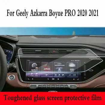 Geely için Azkarra Boyue PRO 2020 2021 Temperli Cam Araba Navigasyon Ekran Koruyucu LCD Dokunmatik Ekran Filmi koruyucu Sticker