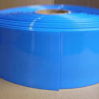 Genişlik 350mm PVC ısı borusu Shrink Dia 220mm Lityum Pil yalıtımlı streç film koruma çantası paketi tel kablo kılıfı siyah mavi