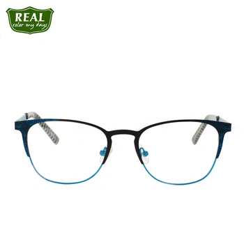GERÇEK Yeni Şık Metal Gözlük Çerçeveleri Erkek Kadın Gözlük Reçete Gözlük Optik Çerçeve