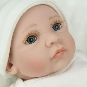 Gerçekçi 28 cm Reborn Yumuşak Silikon Yeniden Doğmuş Bebek Bebek Hediye Kız Bebek Vinil Tam Oyuncaklar Bebek Reborn Sevimli Bebek Bebe Kız Bebek R0J4