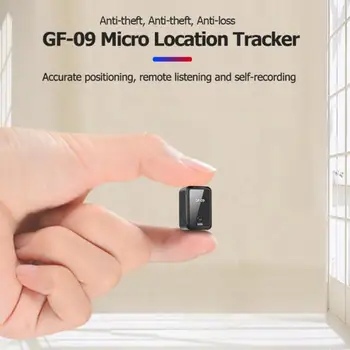 GF09 GPS Tracker Uzaktan Dinleme Mini Araç GPS Tracker Gerçek Zamanlı Takip Cihazı Yaşlı Ve Çocuk Anti-Kayıp Bulucu SOS Çağrı