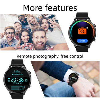 GFORDT Bluetooth Çağrı akıllı saat Erkekler Kan Basıncı Spor Saatler nabız monitörü Su Geçirmez Android ıOS İçin Smartwatch