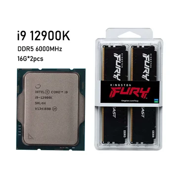 Gigabyte B660M OYUN X DDR5 Anakart Seti Combo + Intel Core i9 12900K + FURY Beast 6000MHz 16G*2 ADET Üç parçalı set 128gb Yeni