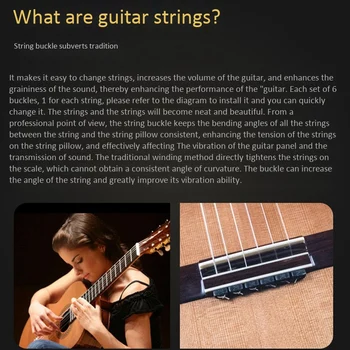 Gitar teli Üç köşeli Akor Kravat Akustik Gitar Aksesuarları için Müzik Tonunu Gerçekten İyileştirebilir