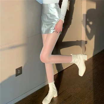 Glitter Kadın Çorap Moda Bayanlar Seksi Büyüleyici Parlak Külotlu Kadın Parlak İnce Tayt Sonbahar Legging