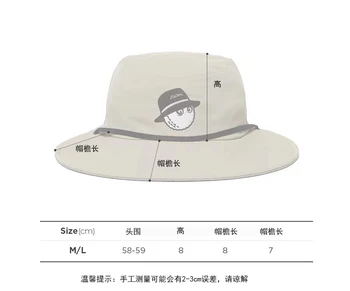 Golf Şapka Balıkçı Şapka Büyük şapka Güneş Koruyucu Güneşlik Unisex Rüzgar Geçirmez Halat Moda Tüm Maç