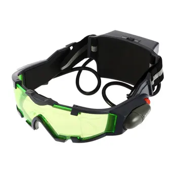 Gözlük Eyeshield Yeşil Lens Ayarlanabilir Elastik Bant Gece Görüş Endüstriyel İş güvenliği gözlükleri Moda okuma gözlüğü
