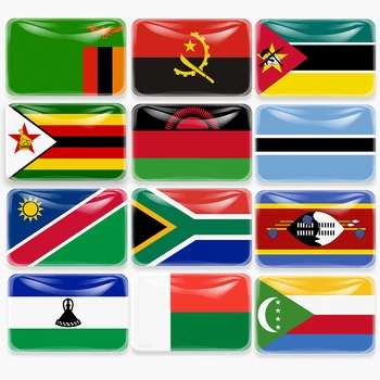 Güney Afrika ülke Bayrağı Buzdolabı Mıknatısı Zambiya Angola Zimbabve Malavi Mozambik Namibya Botsva Lesotho na Eswatini Madagaskar