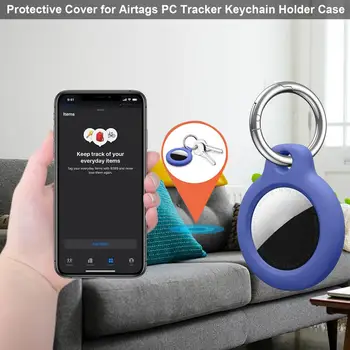 Güvenli Tutucu Apple Airtags Kılıf Koruyucu Anahtarlık Kapak Tampon İzci Aksesuarları Anti-scratch Anahtarlık Hava etiketi durumda