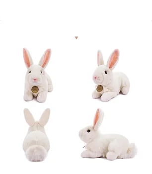 Güzel tavşan peluş oyuncak eğilimli tavşan yumuşak bebek bebek oyuncak doğum günü hediyesi w1001
