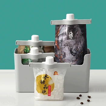 Gıda Sızdırmazlık Klipsi Mühür Dökün Gıda saklama çantası Klip Deşarj Memesi Gıda Süt Tozu Koruma mutfak gereçleri Organizatör