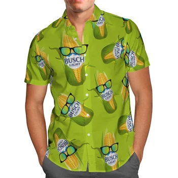 Hawaii Gömlek Yaz Düğme Gömlek Erkek Tatil Plaj Kısa kollu 3D Tüm Baskılı Moda Renkli Rahat Hip Hop Tops