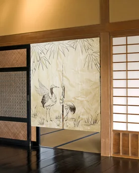 Hayvan Kuş Bambu Retro Japon kapı perdesi Oturma Odası Yatak Odası Bölümü Perdeler Mutfak Giriş Asılı Yarım Perdeler