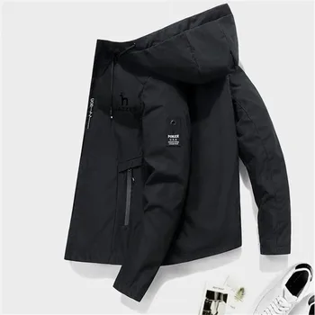 HAZZYS erkek Ceket Rüzgarlık fermuarlı ceket Bahar Sonbahar Rahat Iş Ceket Moda Açık Macera Ceket Bombacı Ceket
