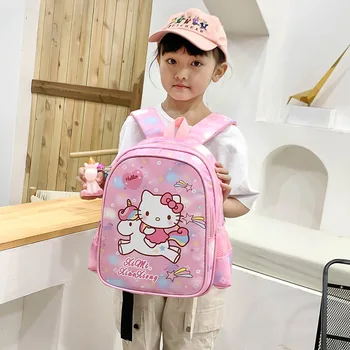 Hello Kitty Karikatür çocuk Schoolbag İlköğretim Okulu Öğrencileri Sınıflarda 1-3 Sırt Çantaları Anaokulu Büyük Sınıf Çocuk kız çocuk çantası