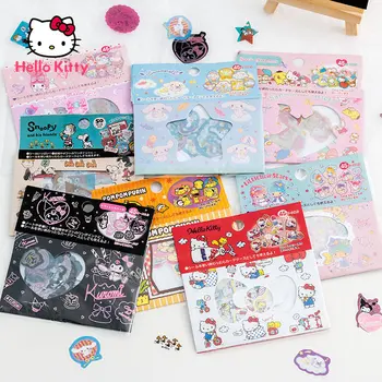 Hello Kitty Kuromi Karikatür Etiket Günlüğü Dekorasyon Y2k Graffiti Su Geçirmez Kişilik Etiket Su Bardağı Dizüstü Gitar