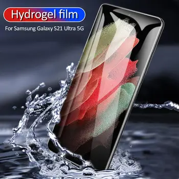 Hidrojel Film Samsung Galaxy S22 Ultra S22 Artı S22 5G Ekran Koruyucu İçin Samsung Galaxy S21 Ultra Artı S21 FE Cam Değil