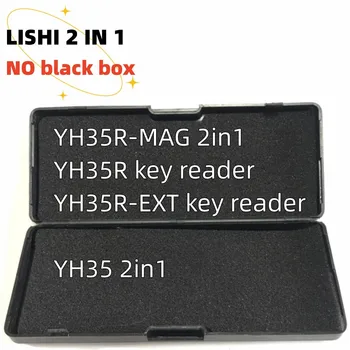 Hiçbir siyah kutu Orijinal Lishi Aracı 2 in 1 YH35R YH35R-MAG YH35R-EXT anahtar okuyucu YH35 yamaha motosiklet anahtar çilingir aracı