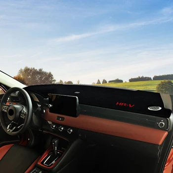 Honda için HR-V HRV Hibrid 2021 2022 2023 Araba Dashboard Kapak Mat Otomatik Dash Kurulu Güneş Gölge Pad Halı Koruyucu Aksesuarları
