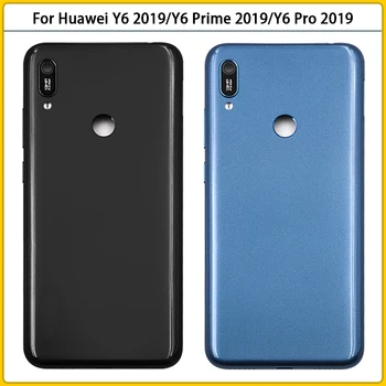 Huawei Y6 2019 / Y6 Başbakan 2019 / Y6 Pro 2019 Pil arka kapak Arka Kapı Pil Konut Case Kamera Lens Düğmeleri Değiştirin