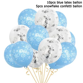HUHULE 15 adet / paket Noel Kar Tanesi Dondurulmuş Balon Kar Noel Partisi Dekorasyon Doğum Günü Temalı Malzemeleri Yeni Yıl 2022