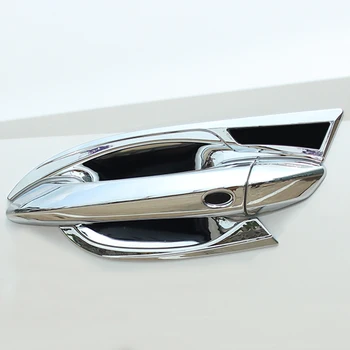 Hyundai Tucson için NX4 2021 2022 2023 Hibrid N Hattı ABS Karbon Fiber Araba Kapı Kolu kase kapağı dekorasyon çıkartması Aksesuarları